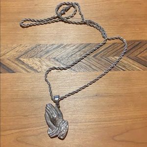 Praying hands chain